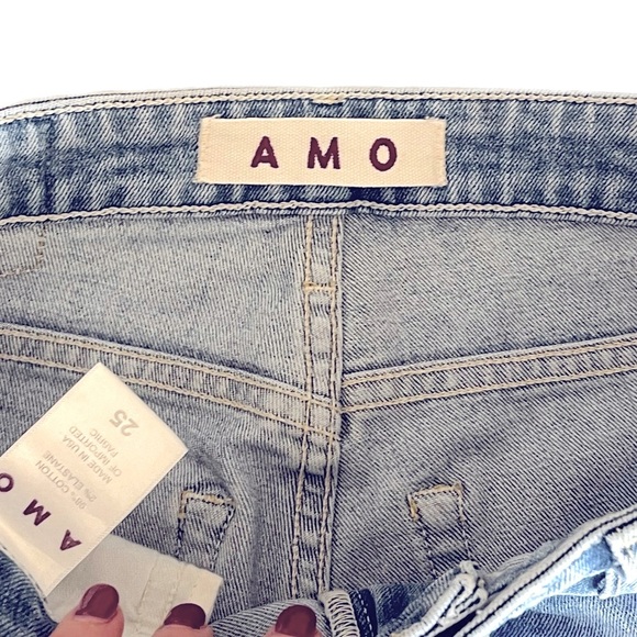 FREE PEOPLE AMO Stix Crop Jeans in Spin the Bottle Size 25 - Picture 8 of 10